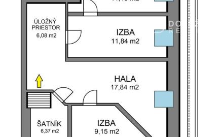 3-izbový byt + mezonet, 140 m2, tehla, Košice Jilemnického