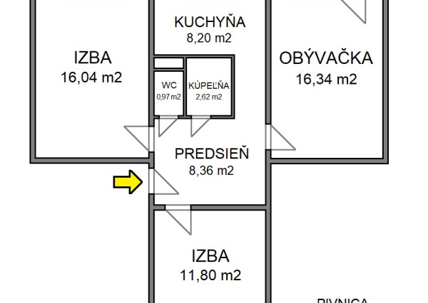 REZERVOVANÉ 3-izb. byt, 66 m2, balkón (1.p), Košice Humenská