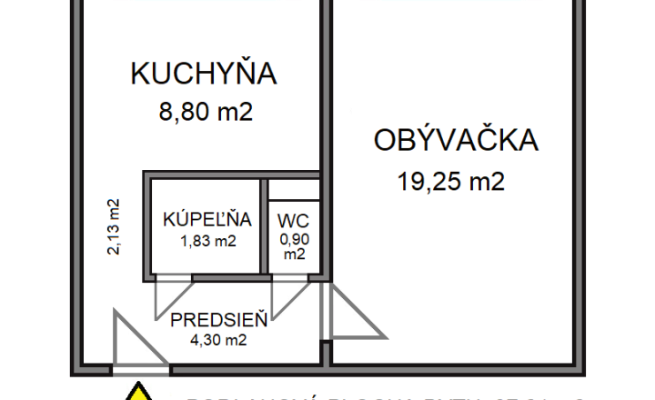 PREDANÉ 1-izb. byt, 40 m2, 7.p, Košice Azovská - fotografia 11